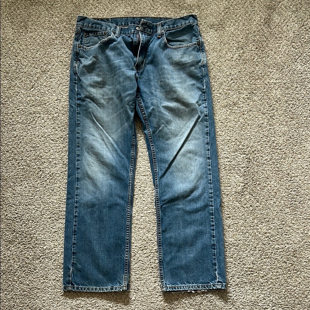 Levi's Blue Straight-Leg Jeans 33 30